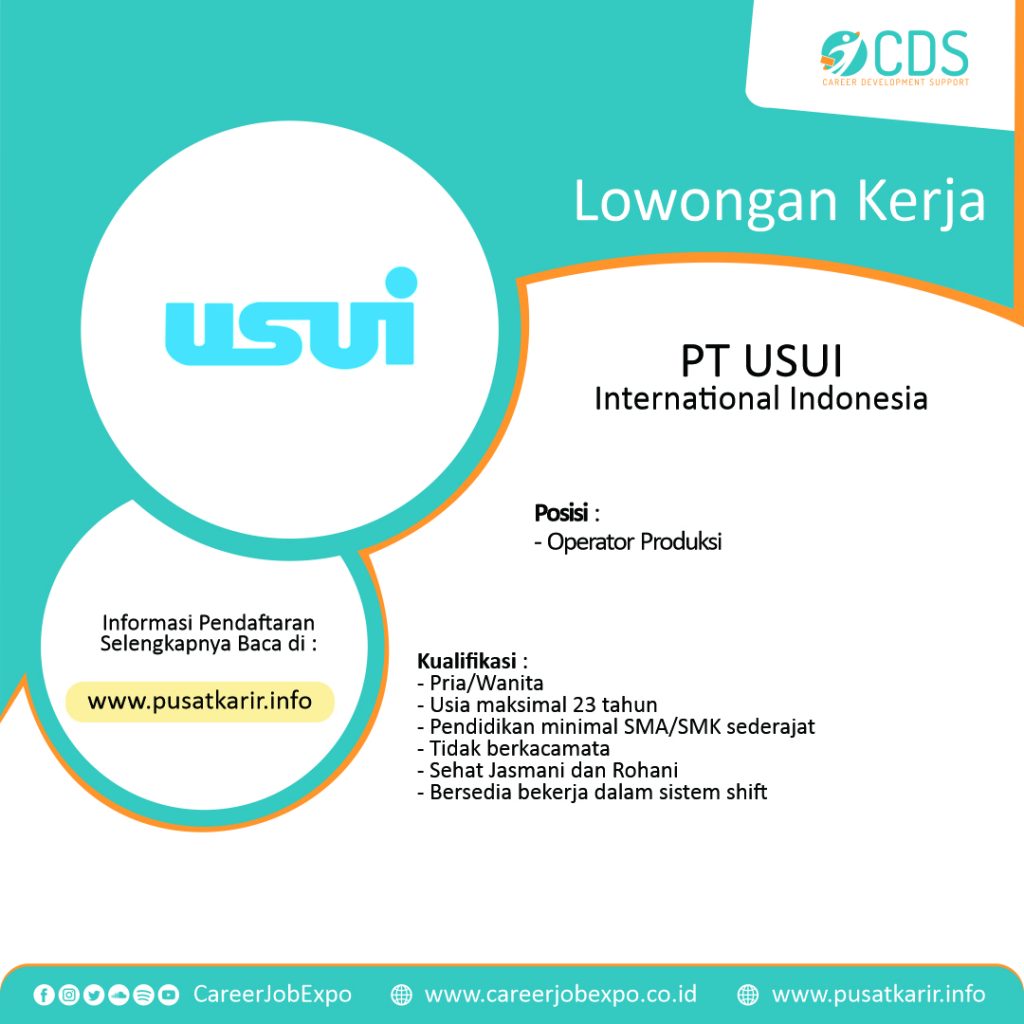 Lowongan Kerja PT USUI International Indonesia - Career Development Support (CDS) - Pelatihan ...